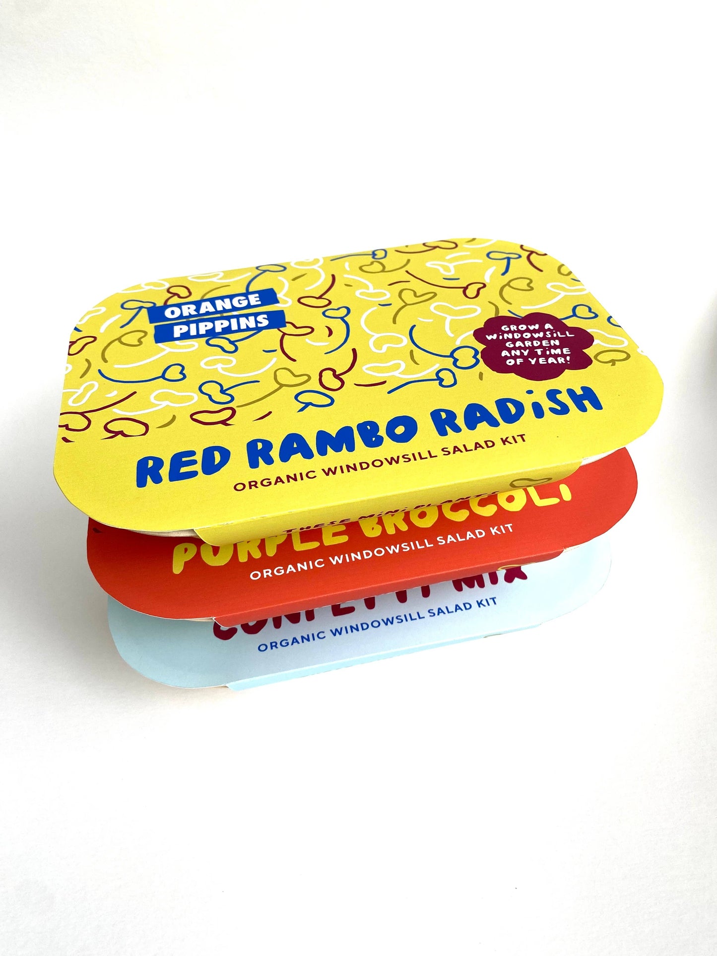 Windowsill Salad Kit: ORGANIC Red Rambo Radish